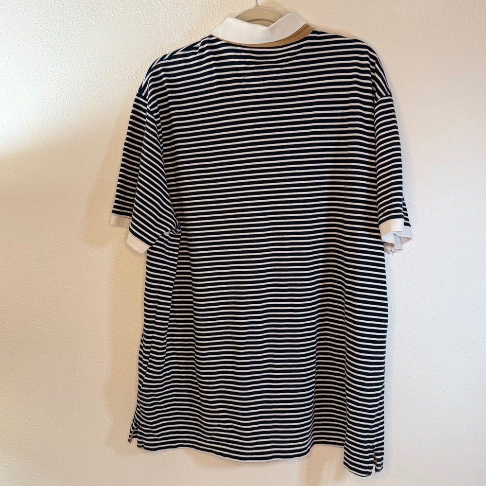 Tommy Hilfiger Mens Striped Polo Shirt Short Sleeve Logo Casual Size XXL - Picture 2 of 7